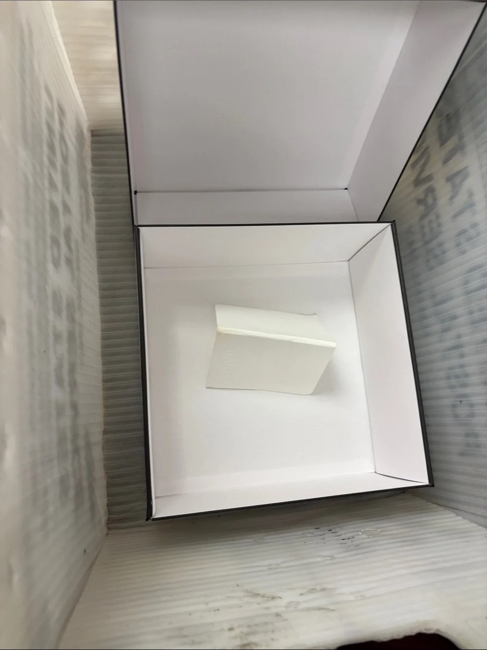 CHANEL Black on White Logo Gift Box